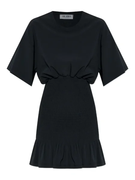 Rochie mini The Attico cu volane de costum negru