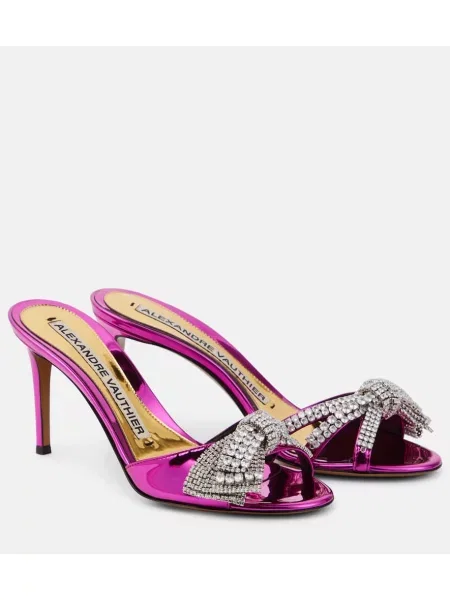 Klapki mules Alexandre Vauthier różowe