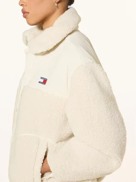 Tommy Jeans Přechodná bunda bílá