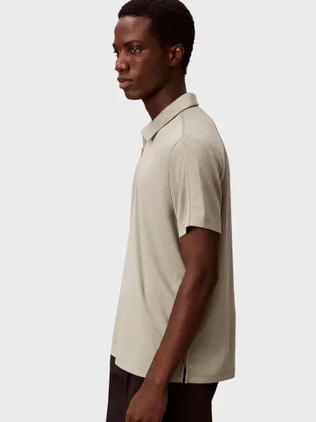 Стрейчевое поло Calvin Klein бежевое