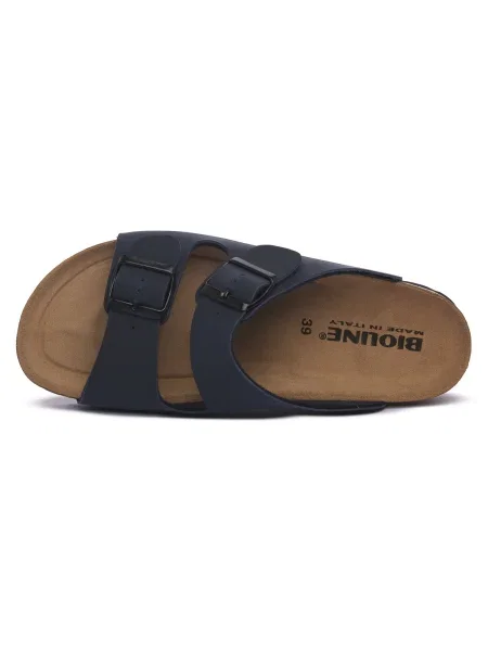 Pantofi Bioline din velur albastru