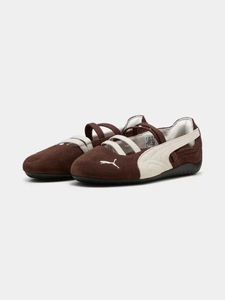 Дитячі Балетки PUMA Speedcat Ballet Sd Jr комбінований верх коричневий