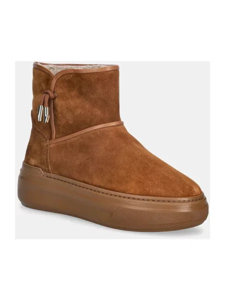 Furla śniegowce zamszowe Nuage Snow Boot brązowy