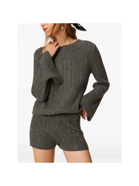 Sweter Twinset szary