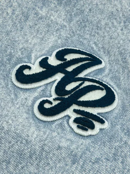 Geacă bomber Aape By A Bathing Ape cu broderie albastru