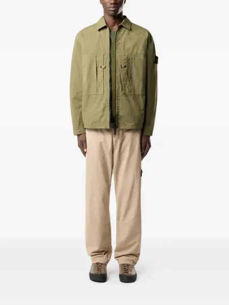 Geacă Stone Island cu strasuri verde