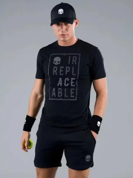 Koszulka Hydrogen IRREPLACEABLE COTTON TEE czarna