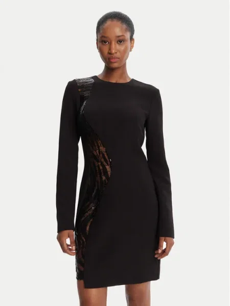 Just Cavalli Rochie cocktail negru