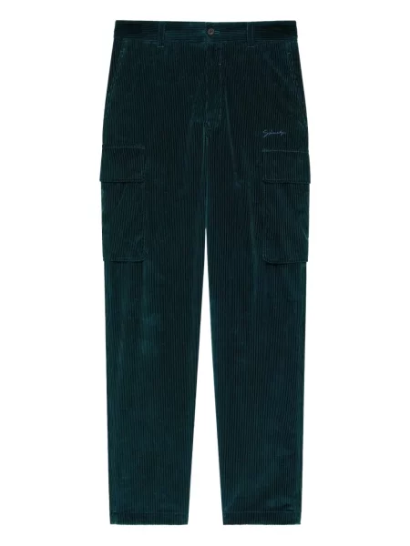 Pantaloni cargo Givenchy de catifea cord verde
