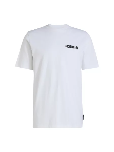 ADIDAS SPORTSWEAR Tehnička sportska majica Novelty Cards pastelno žuta / trešnja crvena / crna bijela