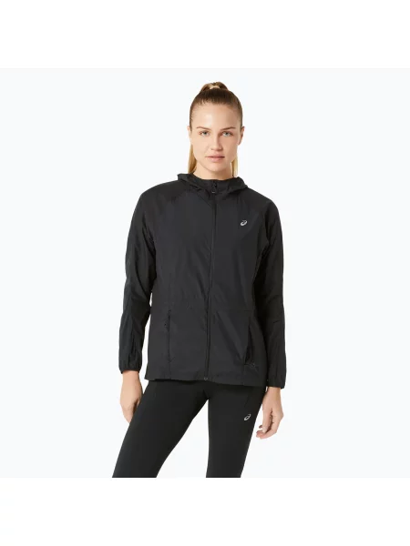 Kurtka do biegania ASICS Road Packable performance black czarna