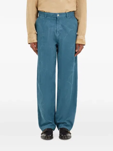 Pantaloni Ferragamo albastru