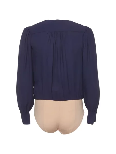 Lung body Elisabetta Franchi drapat albastru