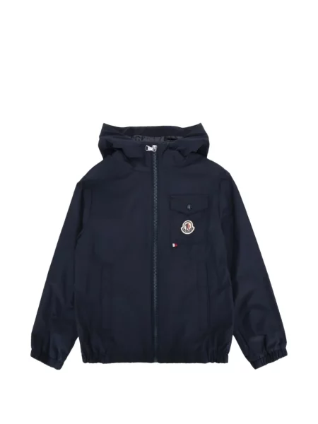 Kurtka dziecięca Moncler Enfant niebieska