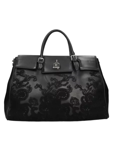 Torebka skórzana Ermanno Scervino skórzana czarna