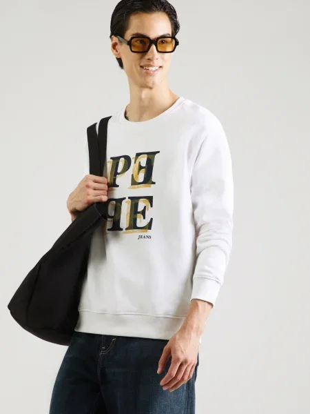 Pepe Jeans Hanorac sepie / negru alb