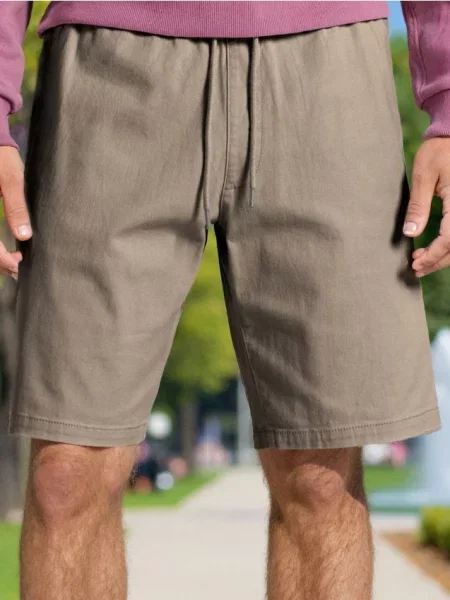 Sinsay Kraťasy jogger hnědá