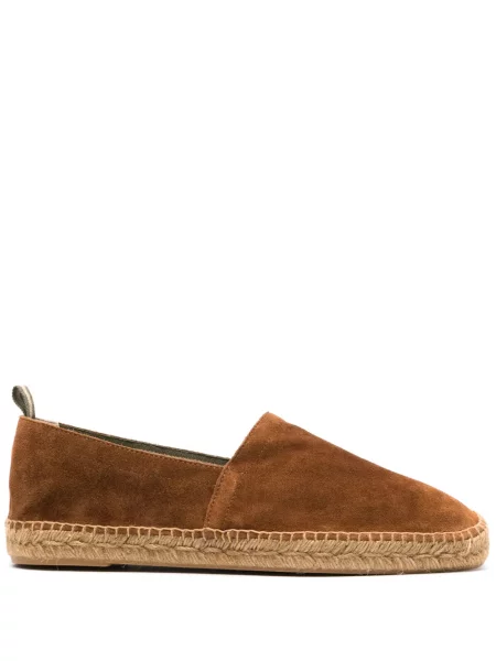 Espadrile Castaner din piele de căprioară maro