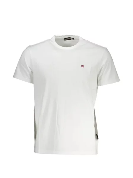 Tricou Napapijri cu broderie alb