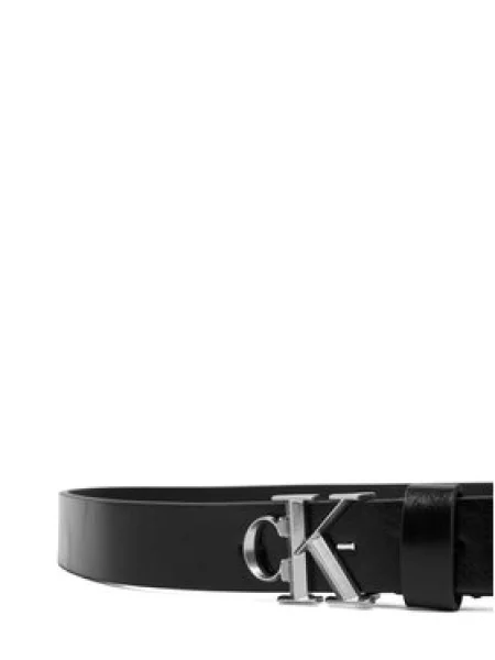 Diržas Calvin Klein Ck Buckle Glossy Strap juoda
