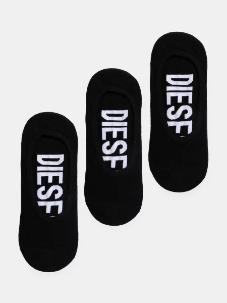 Nogavice Diesel SKM-HIDEPAT-THREEPACK SOCKS črna