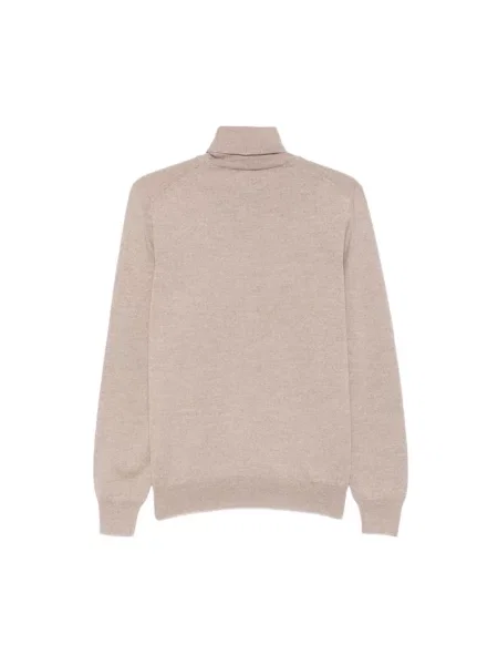 Sweter La Fileria wełniany beżowy