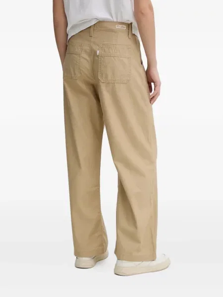 Proste jeansy Levi's 501 w paski ze stretchu dzwony niebieskie