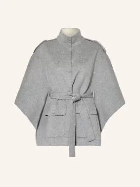 Mackage Wełniany Płaszcz Henrietta Z Rękawami grau szary