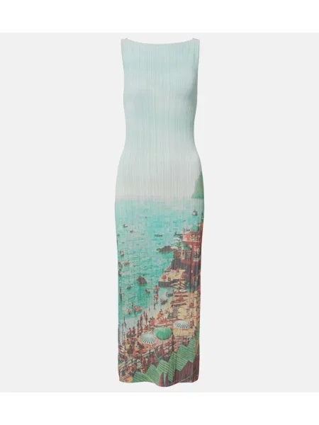 Rochie midi Staud cu imagine albastru