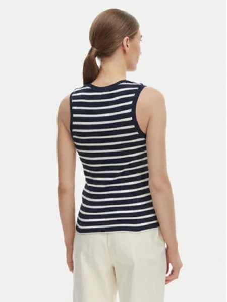 TOMMY HILFIGER Top CODY námornícka modrá biela