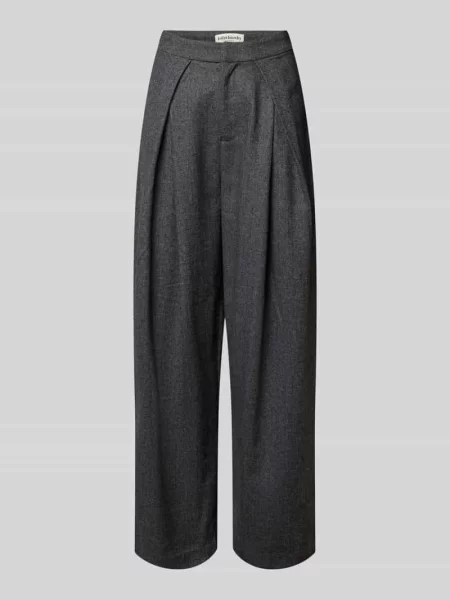 Spodnie materiałowe o kroju relaxed fit z dodatkiem wełny Lollys Laundry