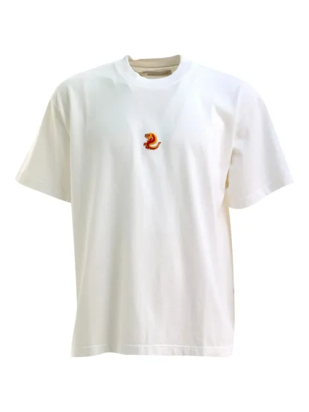 Tricou Alberto Bresci cu broderie alb