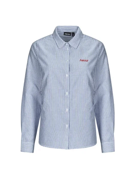 Cămașă Pieces albastru