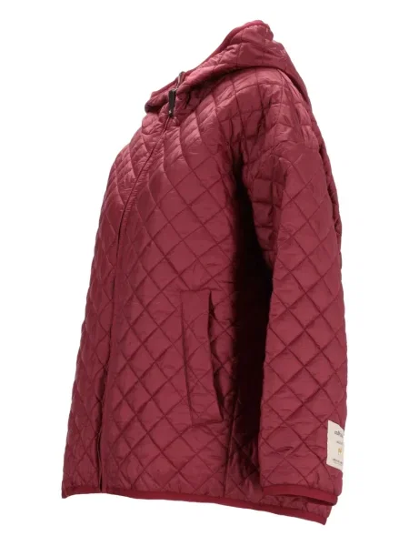 Geacă Max Mara cu glugă roșu