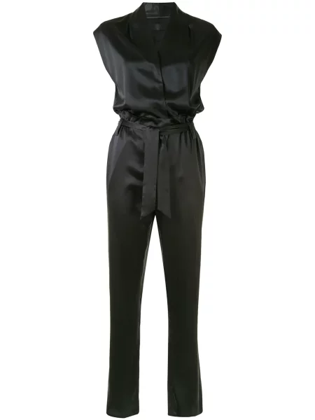 Jedwabny talia kombinezon Rta czarny