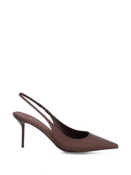 Pantofi cu toc Paris Texas slingback maro