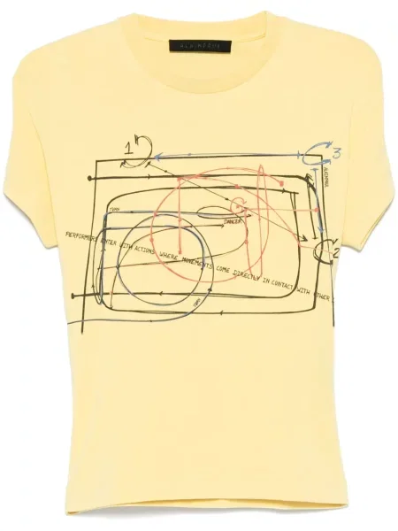 Tricou Alainpaul cu imagine galben