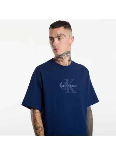 Тениска Calvin Klein Jeans Ss Relaxed Denim Ws Blue L синьо