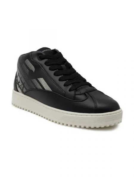 Emporio Armani De piele sneakers negru