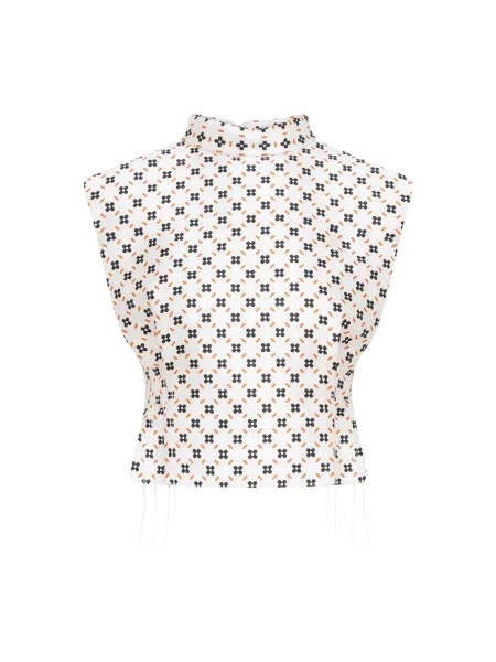 Krótki top Lanvin biały