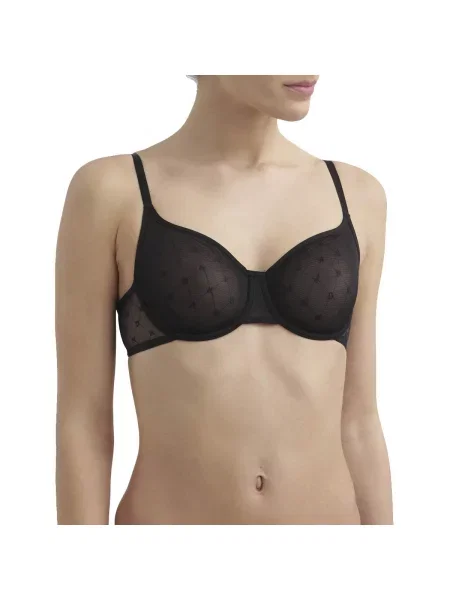 Мягкий бюстгальтер на косточках чорний