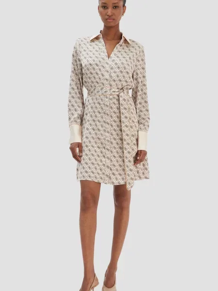 Сукня міні GUESS бежевий