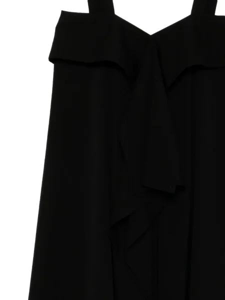 Rochie Yohji Yamamoto drapată de costum negru
