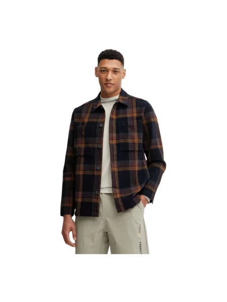 Fjallraven kurtka koszulowa Singi Flannel Overshirt M przejściowa granatowy