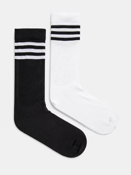 Чорапи Adidas Originals на райета бяло