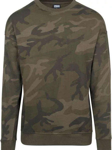 Hoodie Urban Classics s kapuco rjava