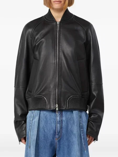 Geanta de piele Sportmax negru