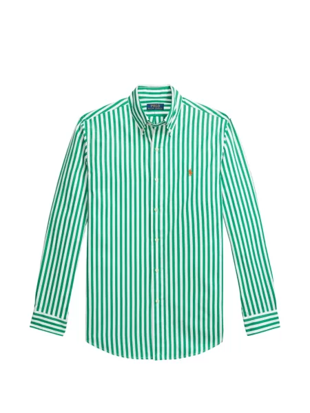 Tricou polo Polo Ralph Lauren cu autograf cu 5 buzunare în carouri gri