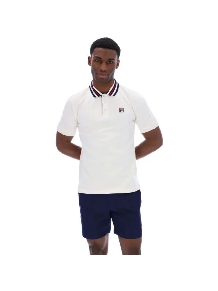 Gulerat polo Fila alb