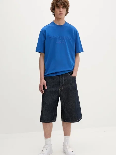 Tommy Jeans osnovna kratka majica modra